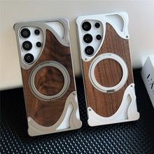 Indlæs billede til gallerivisning Metal Wood Samsung Case
