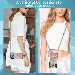 Crossbody Wallet Ring Holder Case