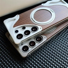 Indlæs billede til gallerivisning Metal Wood Samsung Case
