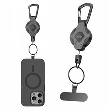Load image into Gallery viewer, Retractable Phone Tether with Carabiner – Anti-Drop Phone Holder &amp; Security Strap
Alternative ti
