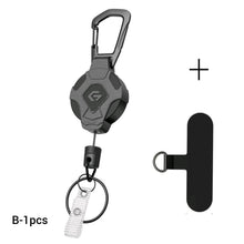 Load image into Gallery viewer, Retractable Phone Tether with Carabiner – Anti-Drop Phone Holder &amp; Security Strap
Alternative ti
