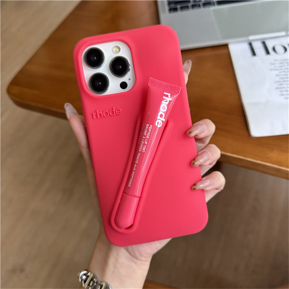 Rhode Phone Case with Lip Gloss (BERRY) Rhode Phone Case with Lip Gloss (BERRY)