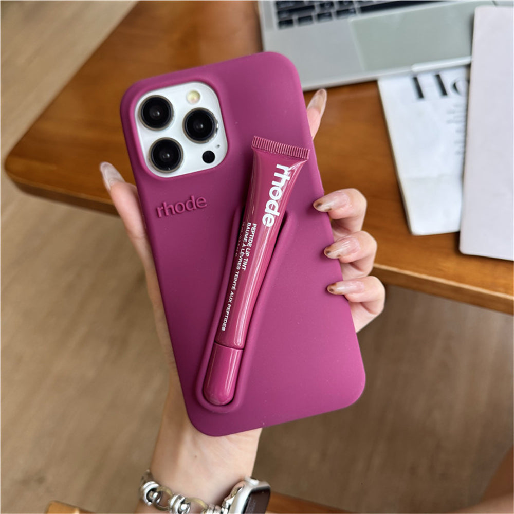 Rhode Handyhülle mit Lipgloss (RESPBERRY) 