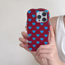 Görseli Galeri görüntüleyiciye yükleyin, Cute Heart Wave iPhone Case
