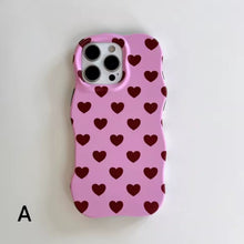 Görseli Galeri görüntüleyiciye yükleyin, Cute Heart Wave iPhone Case
