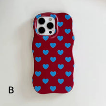 Görseli Galeri görüntüleyiciye yükleyin, Cute Heart Wave iPhone Case
