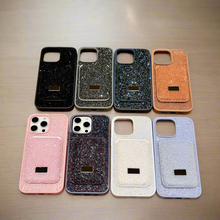 이미지를 갤러리 뷰어에 로드 , Luxury Diamond Sparkling Wallet Case
