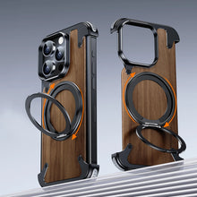 Görseli Galeri görüntüleyiciye yükleyin, iPhone Metal Wood Case Magsafe
