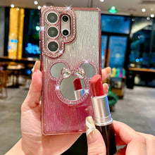 Load image into Gallery viewer, Luxury Rhistone Mirror Samsung Case
