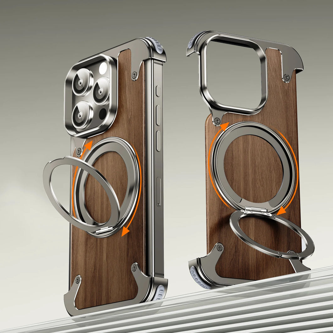 iPhone Metal Wood Case Magsafe