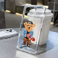 Charger l&#39;image dans la galerie, Lovely Teddy Bear Carton iPhone Case

