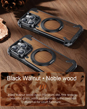 Görseli Galeri görüntüleyiciye yükleyin, iPhone Metal Wood Case Magsafe
