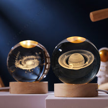 Load image into Gallery viewer, 3D Crystal Galaxy Ball Night Lamp
