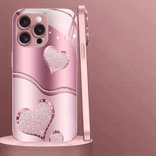 Charger l&#39;image dans la galerie, Cute Love Heart Pattern Pink iPhone Case
