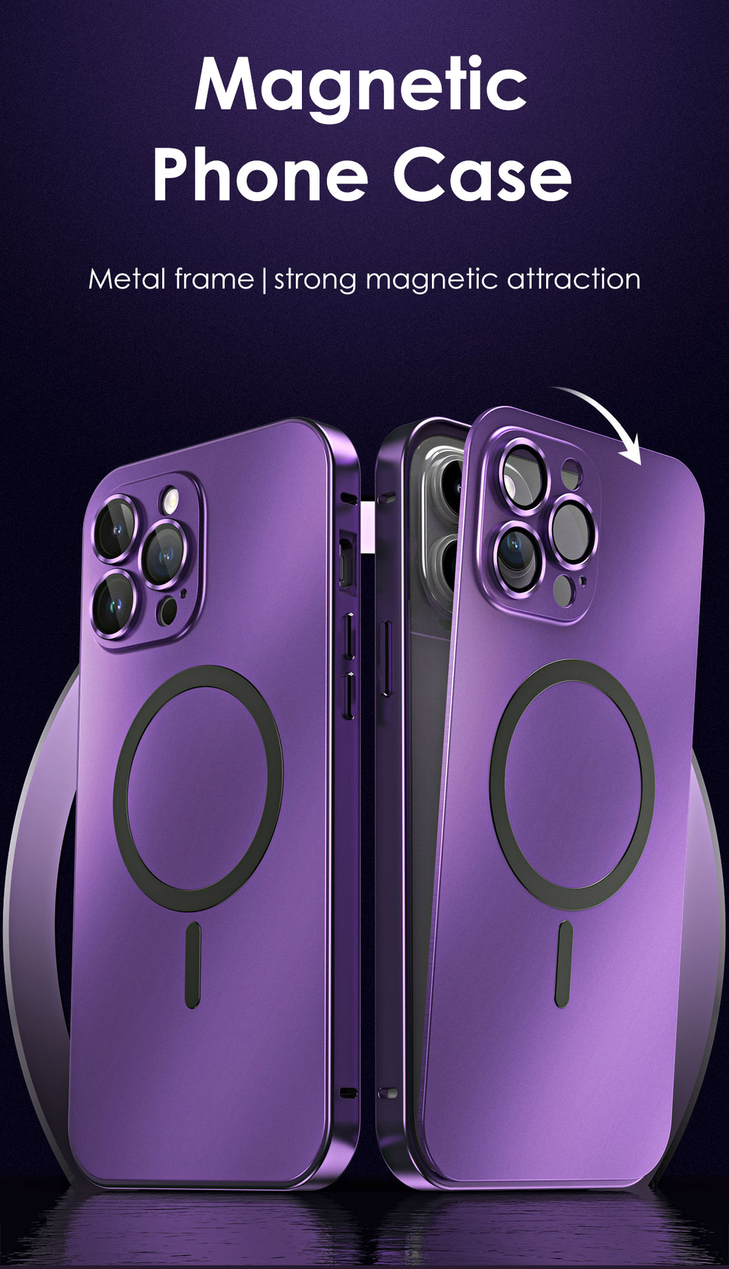 Magnetic Metal Frame Case