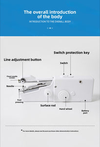 Portable Handheld Sewing Machine – Quick Stitch Tool for On-the-Go Repairs