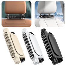 Load image into Gallery viewer, TurboCool™ Dual Airflow Car Fan – Portable Headrest-Mounted Circulator

