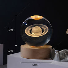 Load image into Gallery viewer, 3D Crystal Galaxy Ball Night Lamp
