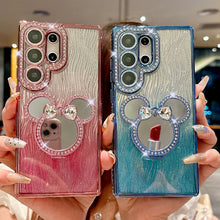 Load image into Gallery viewer, Luxury Rhistone Mirror Samsung Case
