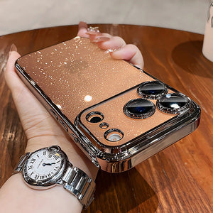 iPhone 17 Series Luxury Transparent Glitter Case