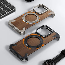 Görseli Galeri görüntüleyiciye yükleyin, iPhone Metal Wood Case Magsafe
