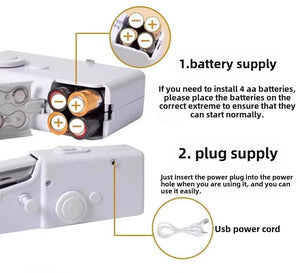 Portable Handheld Sewing Machine – Quick Stitch Tool for On-the-Go Repairs
