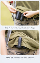 Load image into Gallery viewer, Mini Waist Clip Portable Outdoor Fan
