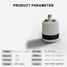 Load image into Gallery viewer, Portable Outdoor Electric Shower Pump
