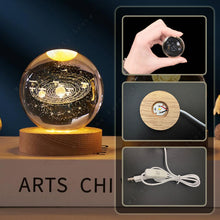 Load image into Gallery viewer, 3D Crystal Galaxy Ball Night Lamp
