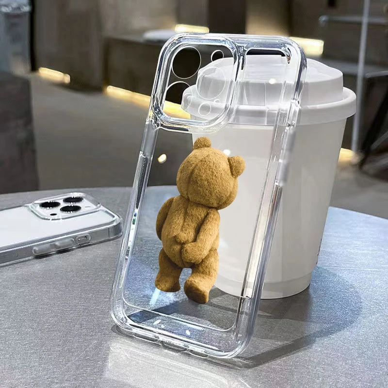 Lovely Teddy Bear Carton iPhone Case