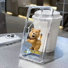 Charger l&#39;image dans la galerie, Lovely Teddy Bear Carton iPhone Case
