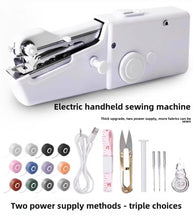 Load image into Gallery viewer, Portable Handheld Sewing Machine – Quick Stitch Tool for On-the-Go Repairs
