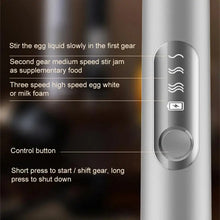 Load image into Gallery viewer, Electric Milk Frother – Handheld USB Rechargeable Foam Maker with 2 Whisks &amp; 3 Speeds (Black/White)
