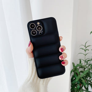 Jacket Cloth Cover For Iphone (BLACK)