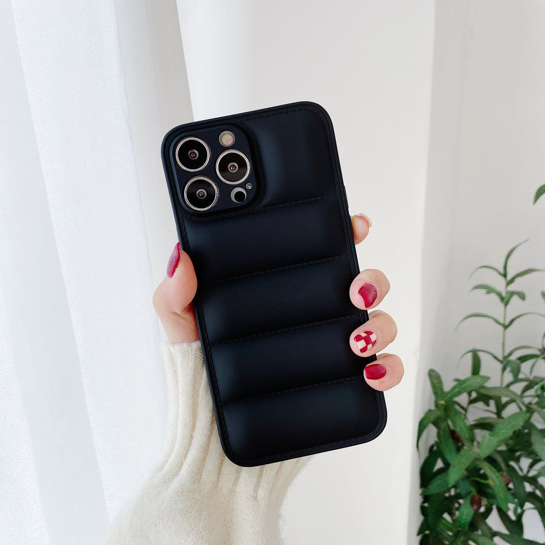 Jacket Cloth Cover For Iphone (BLACK)