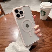 Load image into Gallery viewer, Transparent Wireless Charging Iphone Case ( PINK )
