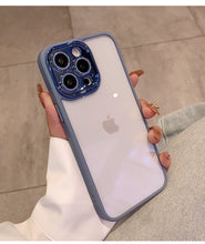 Lade das Bild in den Galerie-Viewer, Luxuriöse iPhone-Hülle mit Glitzer-Diamant (HIMMELBLAU) 
