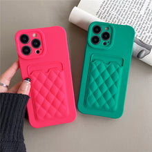 Load image into Gallery viewer, Silicone Wallet Case For Iphone (GREEN)
