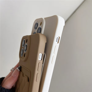 Silicone Wallet Case For Iphone (GREEN)