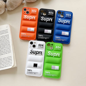 Luxury Jacket Cloth Cover For Iphone (ORANGE)