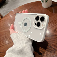 Load image into Gallery viewer, Transparent Wireless Charging Iphone Case ( WHITE )
