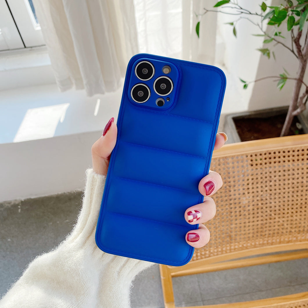 Jacket Cloth Cover For Iphone (BLUE)