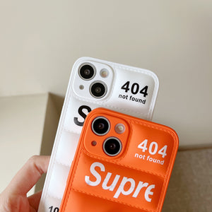 Luxury Jacket Cloth Cover For Iphone (ORANGE)