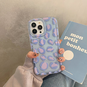 Purple Leopard Iphone Case