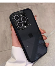Lade das Bild in den Galerie-Viewer, Luxuriöse iPhone-Hülle mit Glitzer-Diamant (SCHWARZ) 
