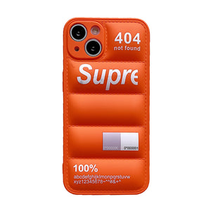 Luxury Jacket Cloth Cover For Iphone (ORANGE)