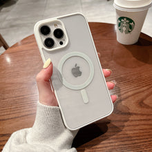 Load image into Gallery viewer, Transparent Wireless Charging Iphone Case ( WHITE )
