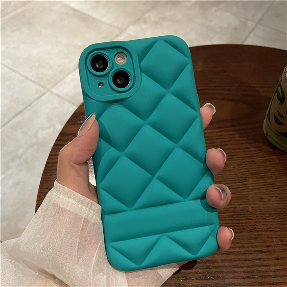 Diamond Soft Silicone Case For Iphone (BLUE)