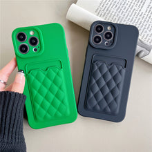 Load image into Gallery viewer, Silicone Wallet Case For Iphone (GREEN)
