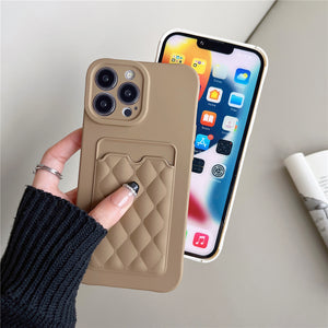 Silicone Wallet Case For Iphone (GREEN)